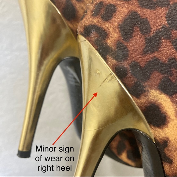 Colin Stuart Statement Heels, Animal Print pattern, Size 7 - Picture 12 of 14